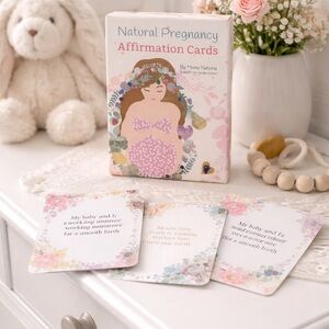 Mama Natural Pregnancy Affirmation Cards | 50 Card Deck | Mindful Pregnancy